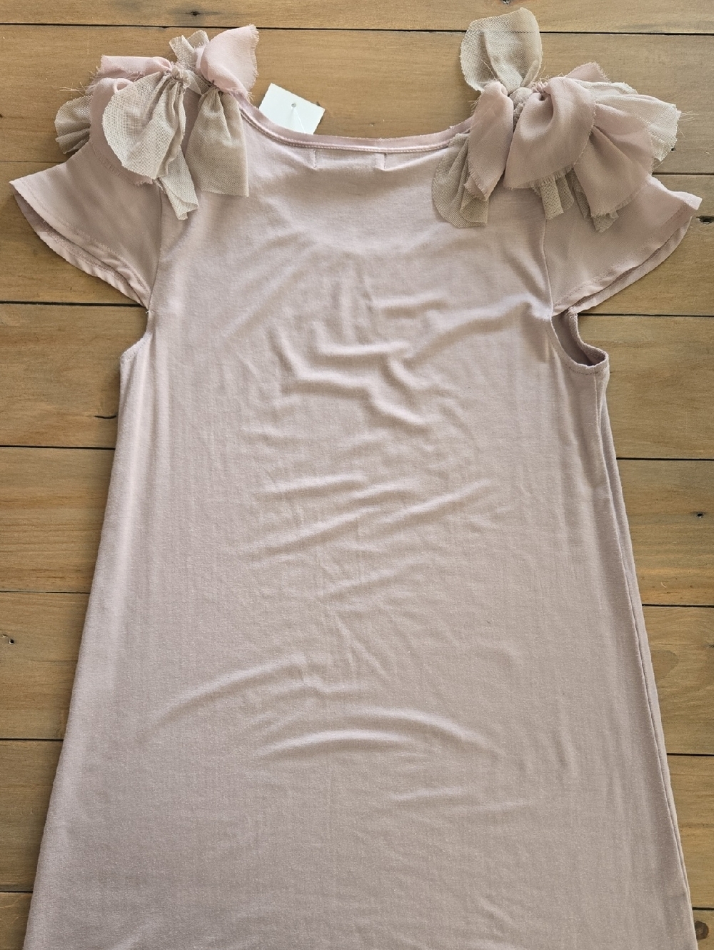 Dusty Blush Ruffle Shoulder Tank - Picture 3 of 3